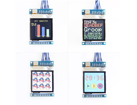 Arduino LCD  SPI 1.6 inch  TFT ( driver SSD1283A )