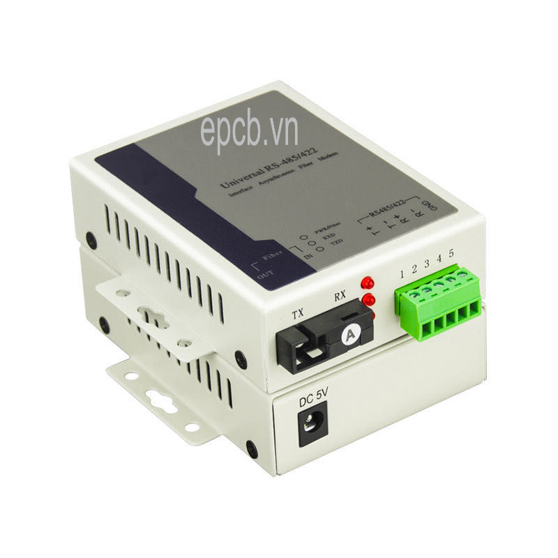 Bộ chuyển đổi 1 cổng RS485 sang Quang Model RS485-FIBER-01