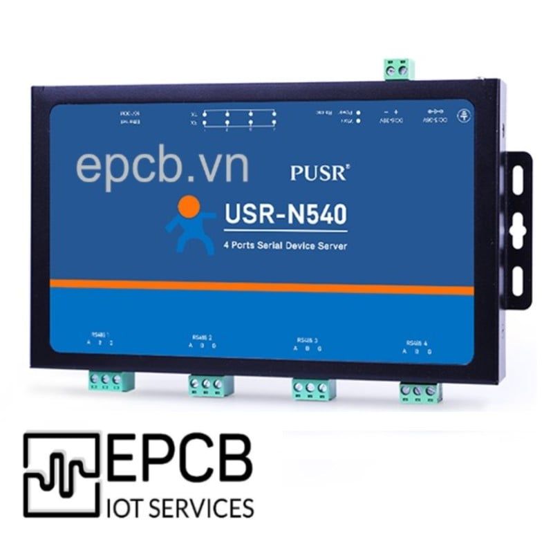  Bộ chuyển đổi 4 cổng RS485/232 sang Ethernet USR-N540 