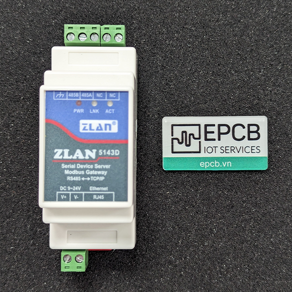 Bộ chuyển đổi tín hiệu RS485 sang Ethernet ZLAN5143D