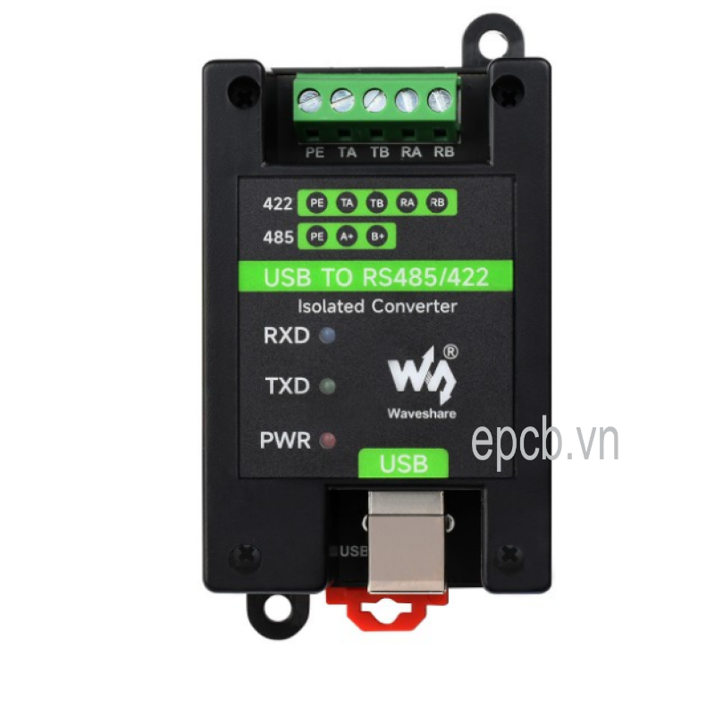 Bộ chuyển đổi Waveshare RS485 RS422 sang USB TTL