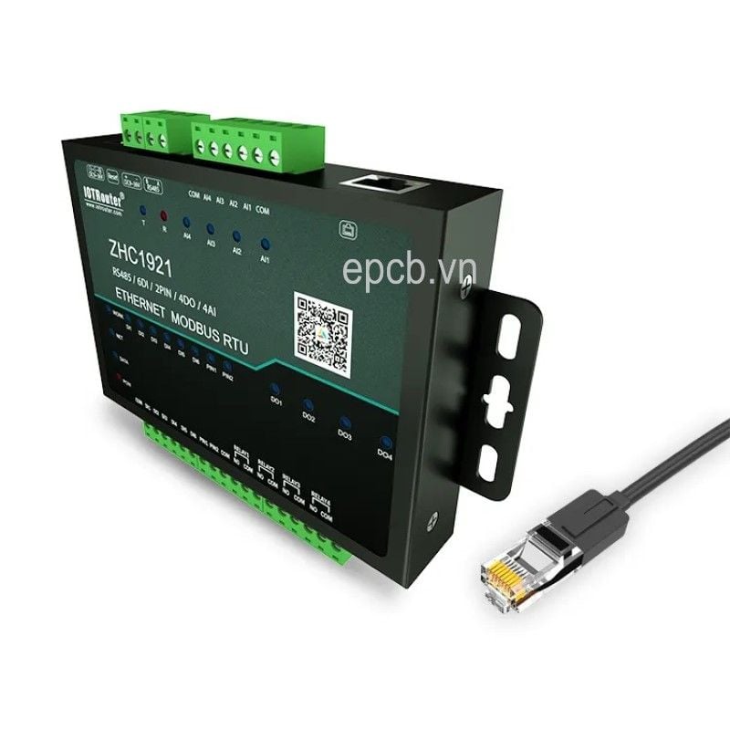 Bộ chuyển đổi IO AI RS485 sang Ethernet ZHC1921