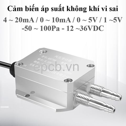 Cảm biến áp suất không khí vi sai ES-DPV-01 (4-20mA | 0-10mA | 0-5V | 1-5V)