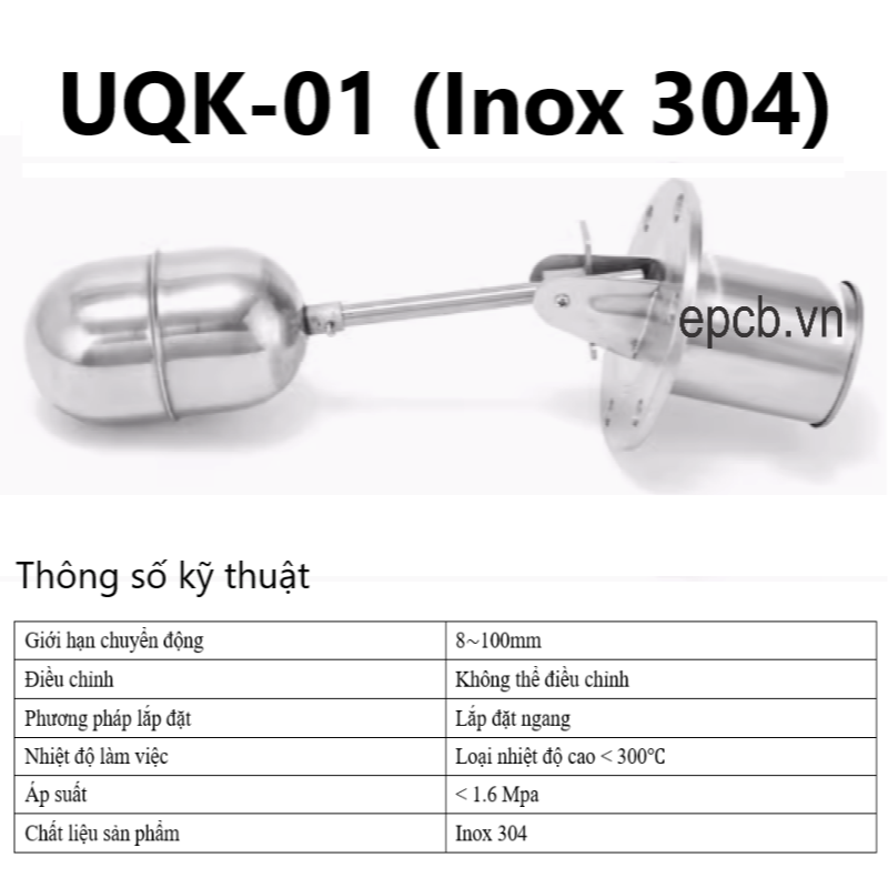 Cảm biến công tắc phao báo mức điện tử UQK-01 UQK-02 UQK-03