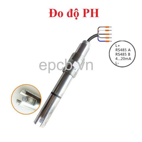 Cảm biến đầu đò đo độ PH nước ES-PH-WT-01 (RS485 & 4-20mA)