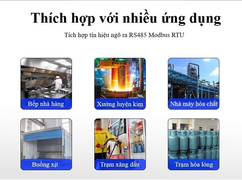 Cảm biến đo nồng độ khí H2S công nghiệp ES-H2S-01 ( RS485 Modbus RTU )