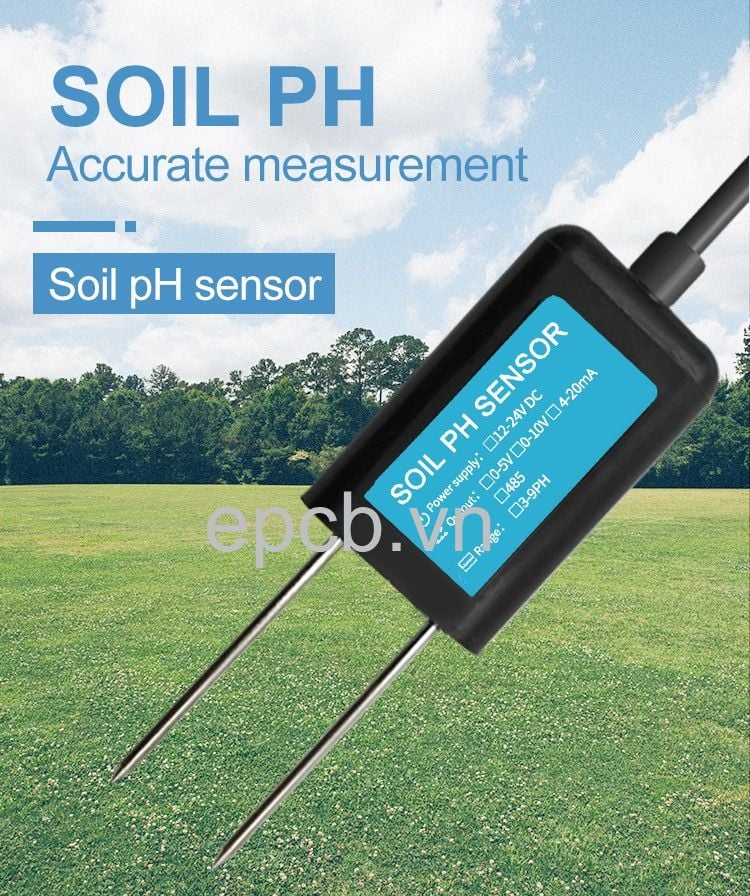 Cảm biến đo độ PH đất ES-PH-SOIL-01 (RS485 Modbus RTU)