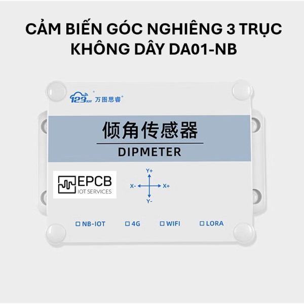 Cảm biến góc nghiêng không dây 3 trục SD123-DA01-NB