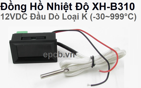 Đồng hồ nhiệt độ công nghiệp XH-B310 đầu dò loại K (-30 ~ 999°C)