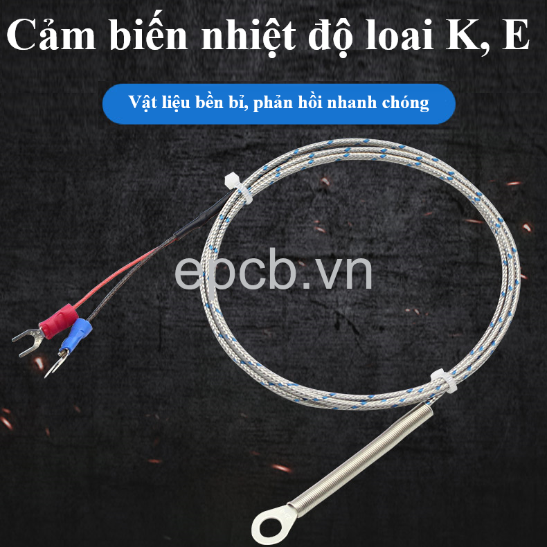 Cảm biến nhiệt độ loại K, E (dạng lắp bề mặt, lỗ tròn M6)