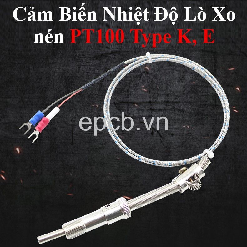  Cảm biến nhiệt độ loại K, E, PT100 dạng lò xo nén WRNT-01 
