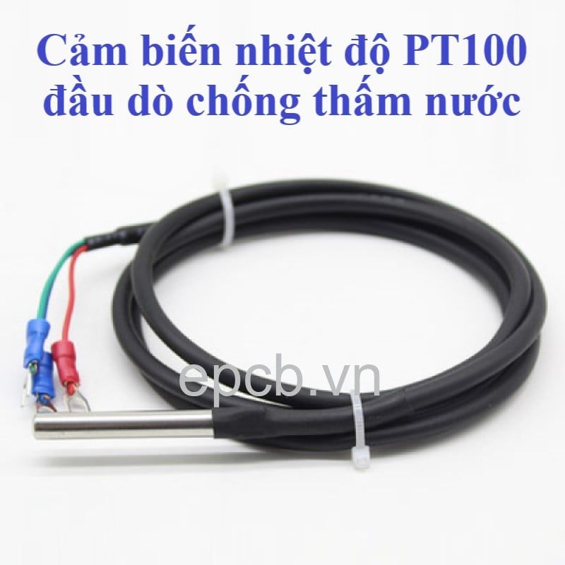 Cảm biến nhiệt độ PT100 đầu dò chống thấm