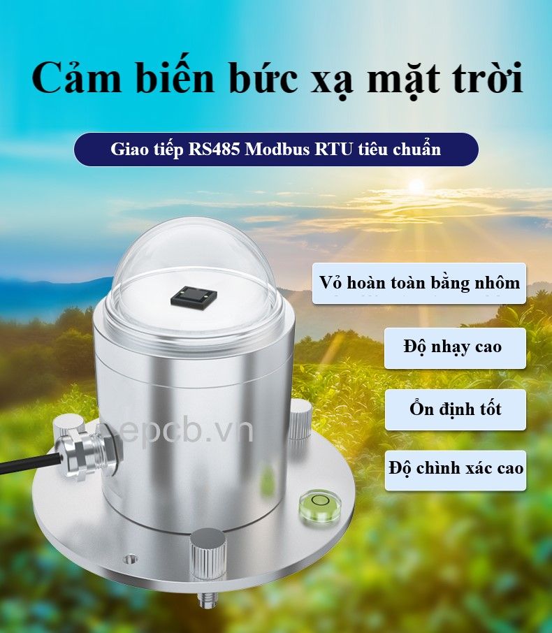 Cảm biến quang điện tổng bức xạ mặt trời RS485 ES-PR-300AL-RA