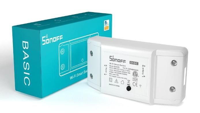 Công tắc điều khiển WiFi, smart socket Sonoff Basic (bản Quốc Tế)