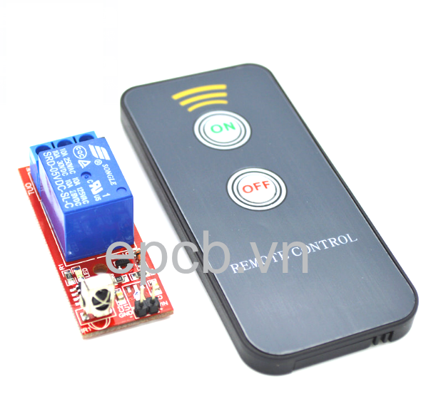 Điều khiển relay bằng remote IR hồng ngoại (1 Relay) 