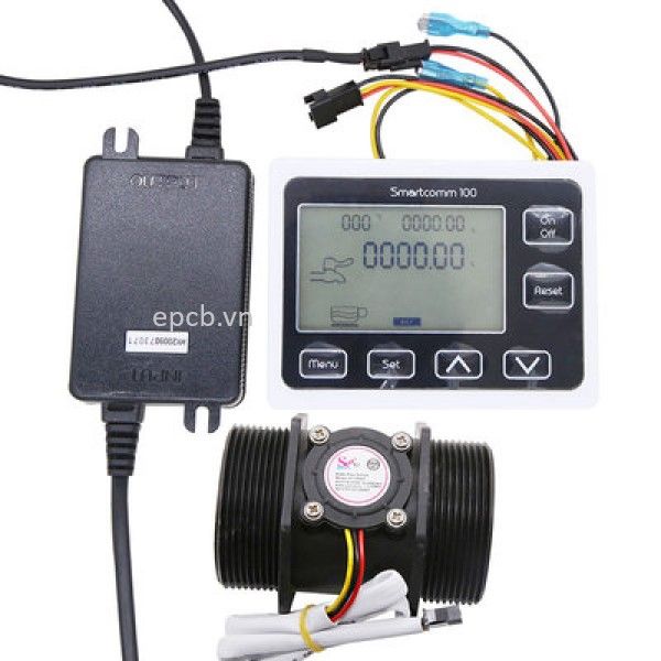 Đồng hồ báo động và kiểm soát lưu lượng nước Smartcomm100
