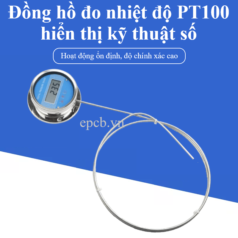  Đồng hồ đo nhiệt độ PT100 hiển thị kỹ thuật số chống cháy nổ 