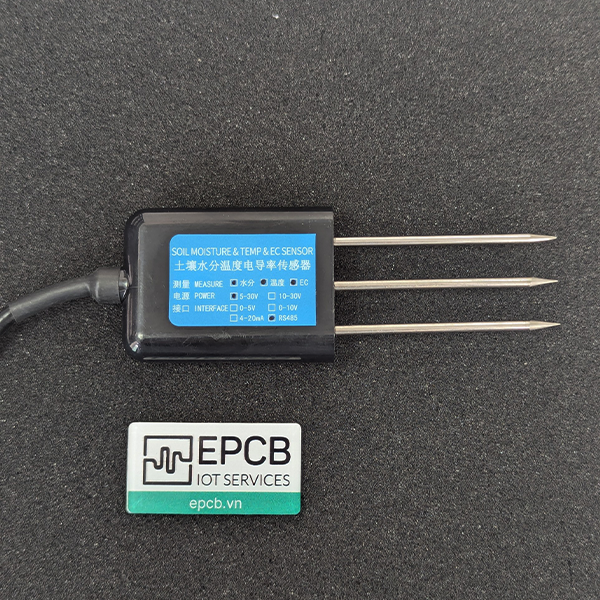 Cảm biến nhiệt độ độ ẩm độ dẫn điện (EC) đất 3 trong 1 ES-SM-THEC-01 ( RS485 Modbus RTU)