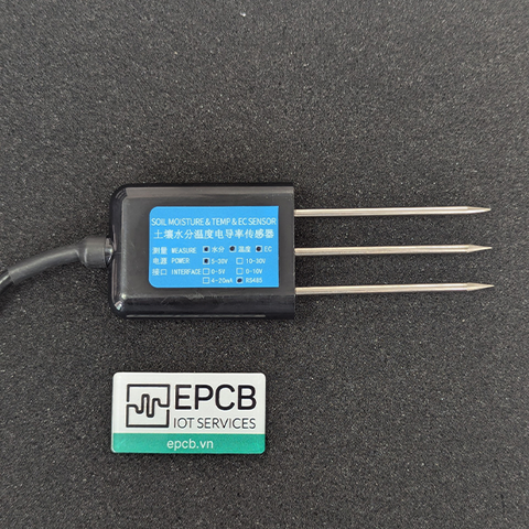 Cảm biến nhiệt độ độ ẩm độ dẫn điện (EC) đất 3 trong 1 ES-SM-THEC-01 ( RS485 Modbus RTU)
