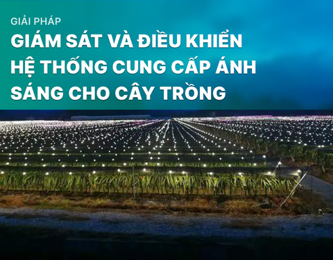 Giải pháp giám sát và điều khiển hệ thống cung cấp ánh sáng cây trồng