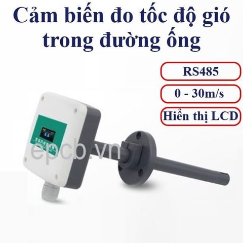 Cảm biến đo tốc độ gió trong đường ống ES-WS-01 (RS485 Modbus RTU)