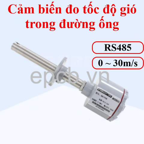 Cảm biến đo tốc độ gió đường ống RS485 Modbus RTU ES-WS-03 (Nhiệt độ cao)