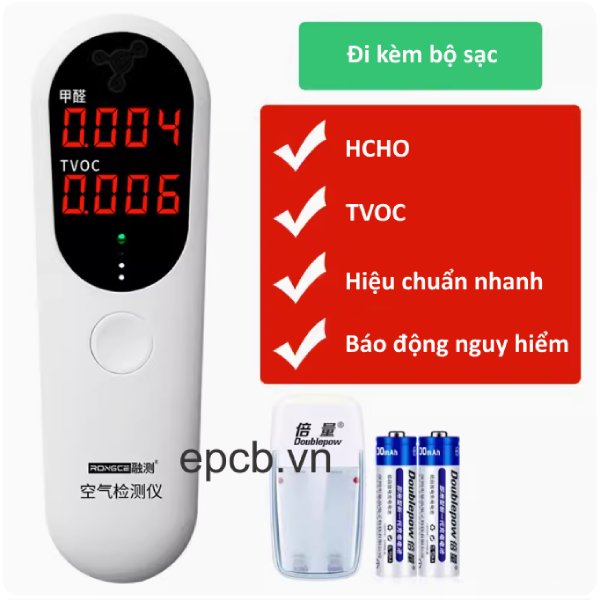 Thiết bị phát hiện cảnh báo HCHO và TVOC