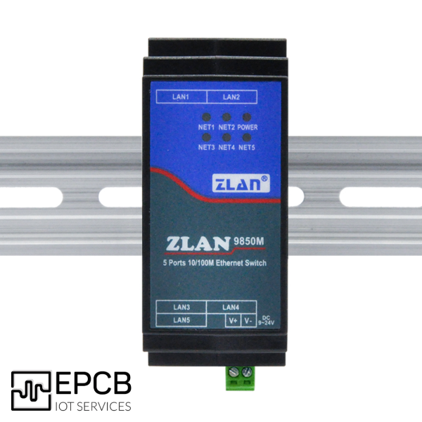 Bộ chia Ethernet 1 sang 5 ZLAN9850M