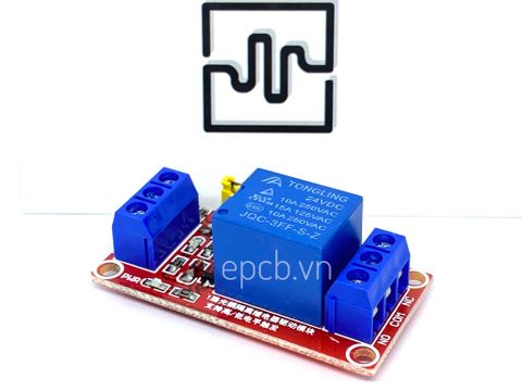 Mạch 1 Relay Opto Chọn Mức Kích High/Low 24VDC