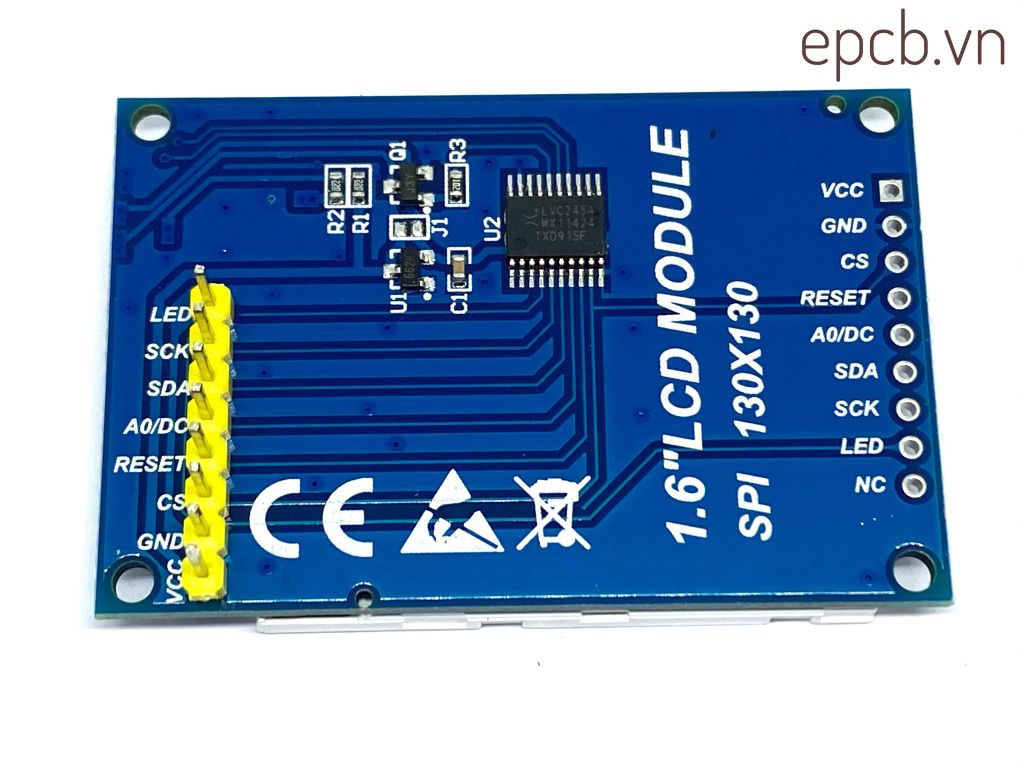 Arduino LCD  SPI 1.6 inch  TFT ( driver SSD1283A )