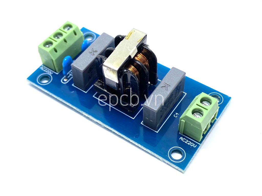 Mạch Lọc Nhiễu Điện Từ Nguồn 220VAC 3A EMI Filter Module