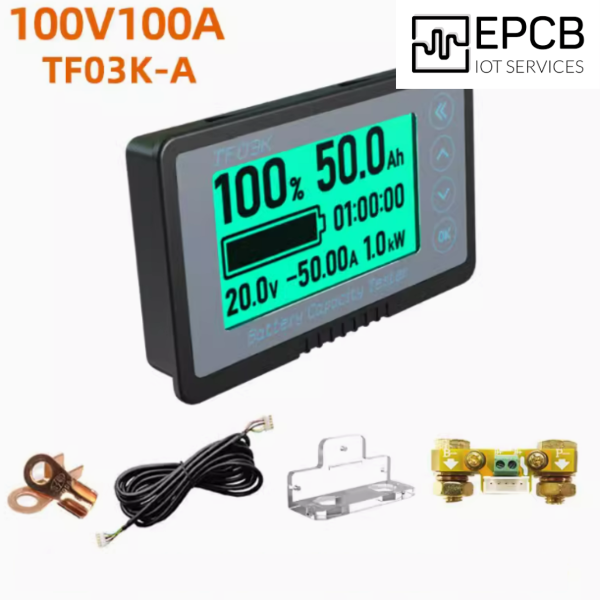 Đồng hồ theo dõi dung lượng pin RS485 dung lượng lớn TF03K
