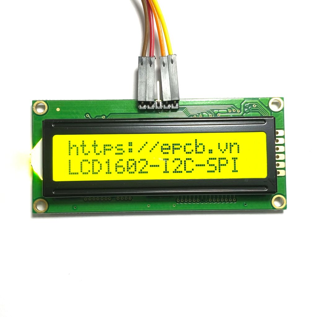 LCD Text LCD1602 giao tiếp SPI I2C