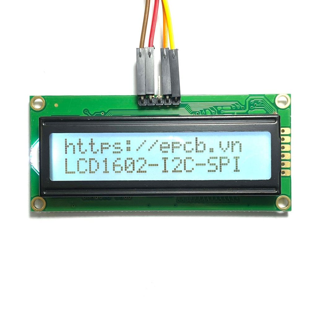 LCD Text LCD1602 giao tiếp SPI I2C