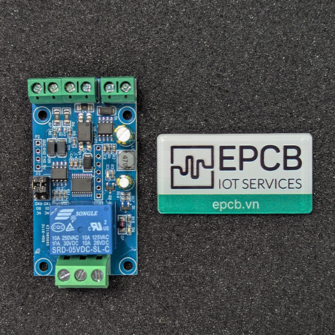 Mạch 1 Relay 1 Opto Giao Tiếp RS485 Modbus RTU kết nối PLC