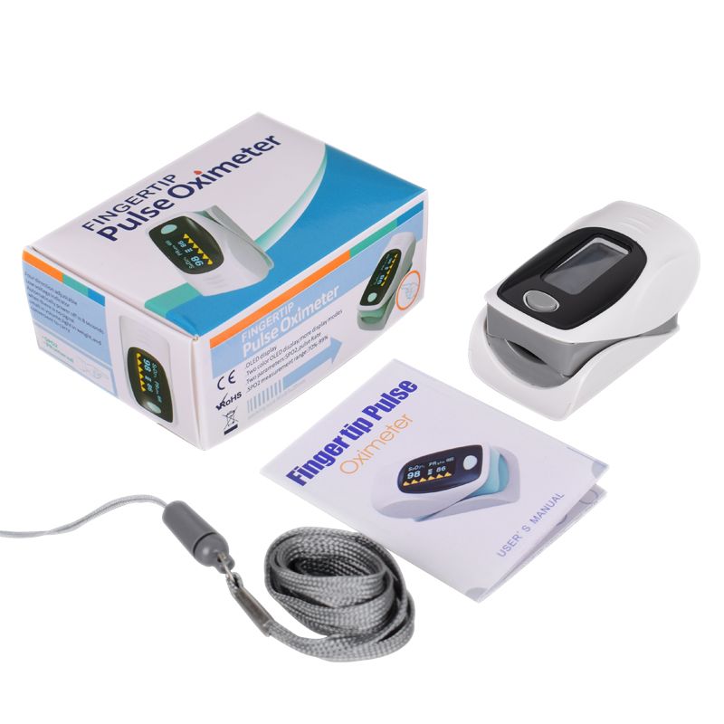 Máy SPO2 đo nồng độ oxy trong máu và nhịp tim ( OLED, cảnh báo, chứng chỉ CE và FDA )