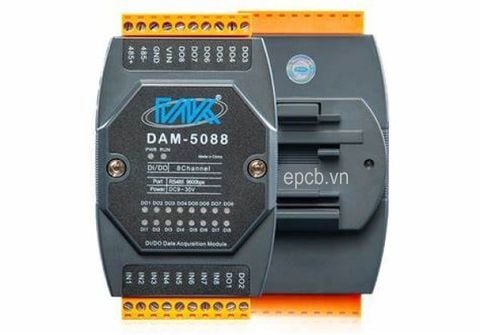 Module chuyển đổi đầu vào ra DO DI sang RS485 Modbus RTU DAM5088