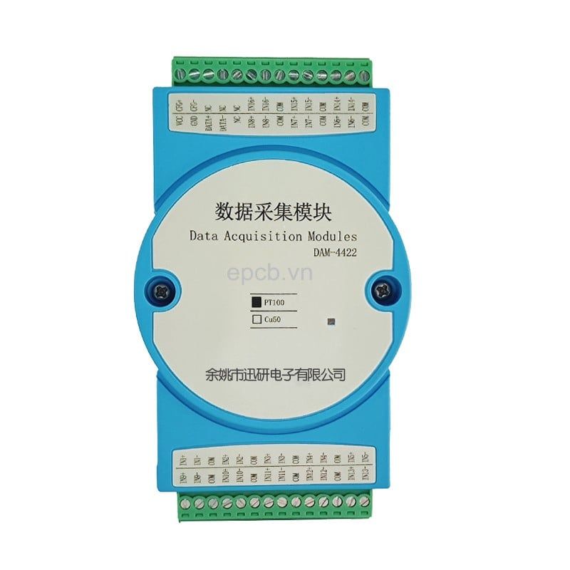 Module đọc nhiệt độ P100 sang RS485 DAM4422