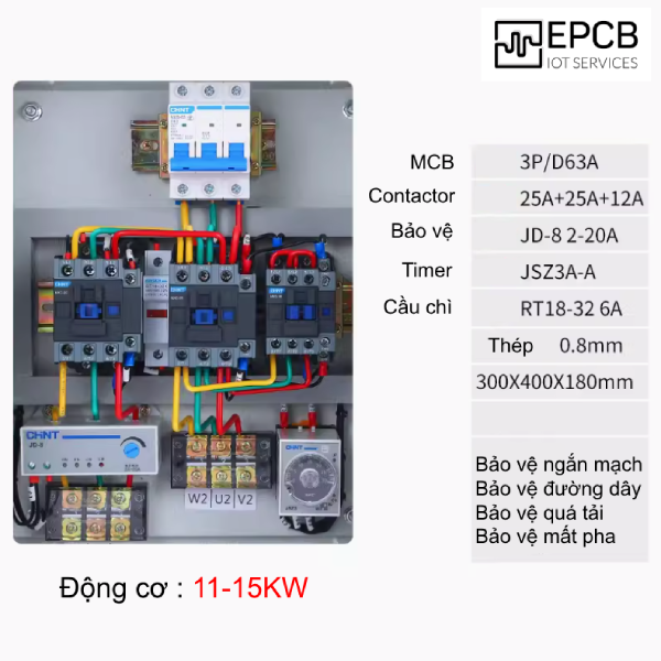 Tủ điều khiển động cơ khởi động sao tam giác