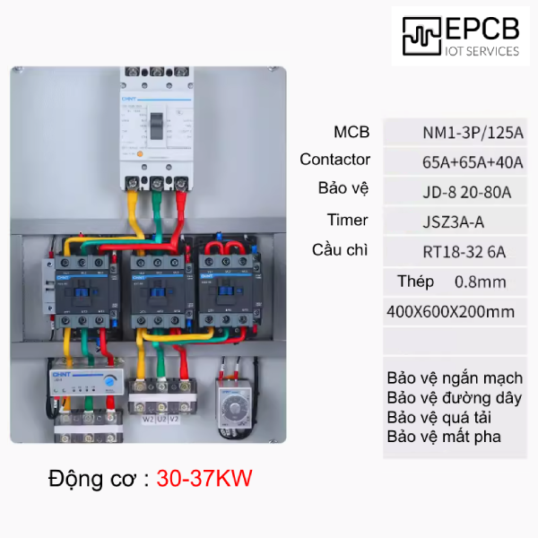 Tủ điều khiển động cơ khởi động sao tam giác