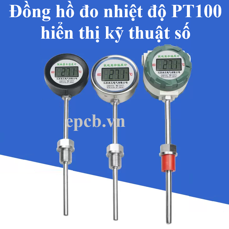  Đồng hồ đo nhiệt độ PT100 hiển thị kỹ thuật số chịu nhiệt độ cao chống cháy nổ 
