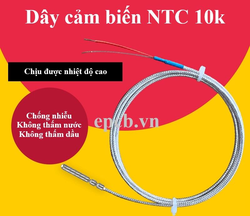 Dây cảm biến NTC10k chịu nhiệt cao