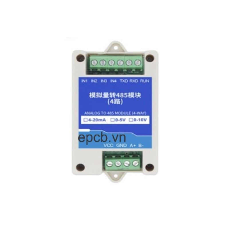 Bộ chuyển đổi tín hiệu tương tự 4-20mA sang RS485 (4-20mA to RS485)