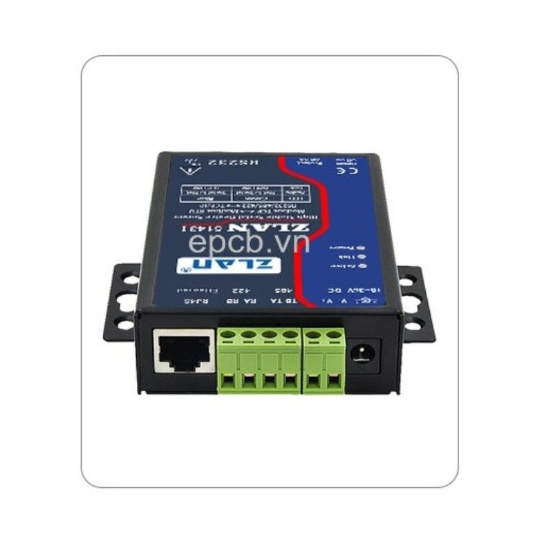 Bộ chuyển đổi RS485 Modbus RTU sang TCP/IP Ethernet ZLAN5143I