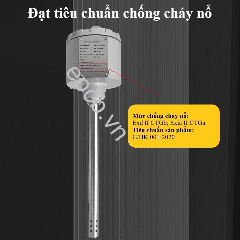 Cảm biến nhiệt độ độ ẩm đường ống chịu nhiệt độ cao ES-TH-AD-03 (RS485 | 4-20mA | 0-10V)