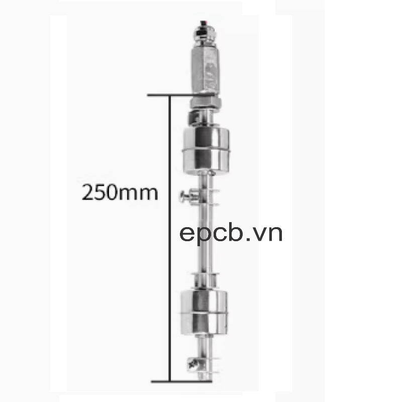 Phao điện báo mức có thể điều chỉnh mức thép không gỉ