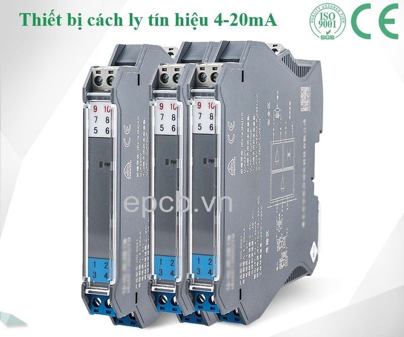  Thiết bị cách ly tín hiệu analog 4-20mA ES-ANA-ISO-01 (Chống nhiễu) 