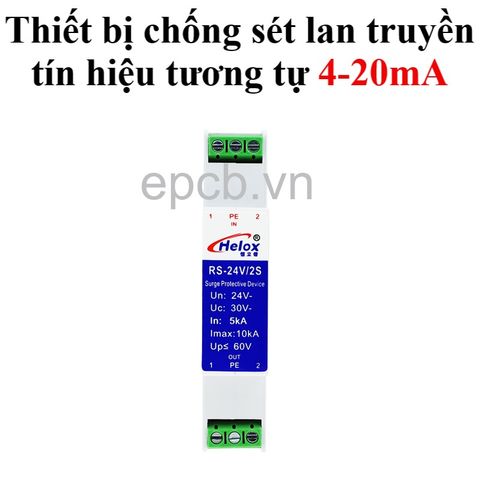 Thiết bị chống sét tín hiệu tương tự 4-20mA chống sét lan truyền RS-24/2S