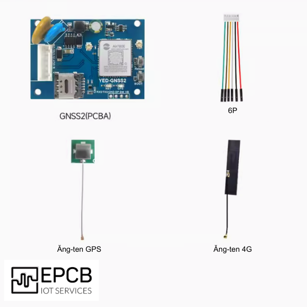 Bộ định vị GPS Beidou GNSS giao tiếp RS485 kết nối 4G YED-GNSS2