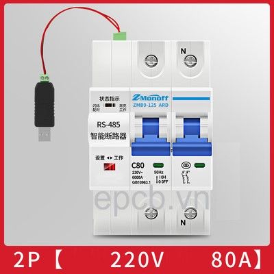 Thiết bị đóng cắt thông minh 1P, 2P, 3P giao tiếp RS485 Modbus RTU